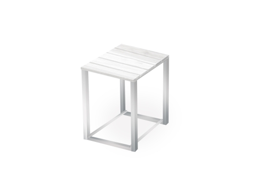 Стол-табурет WHITE CUBO в аренду